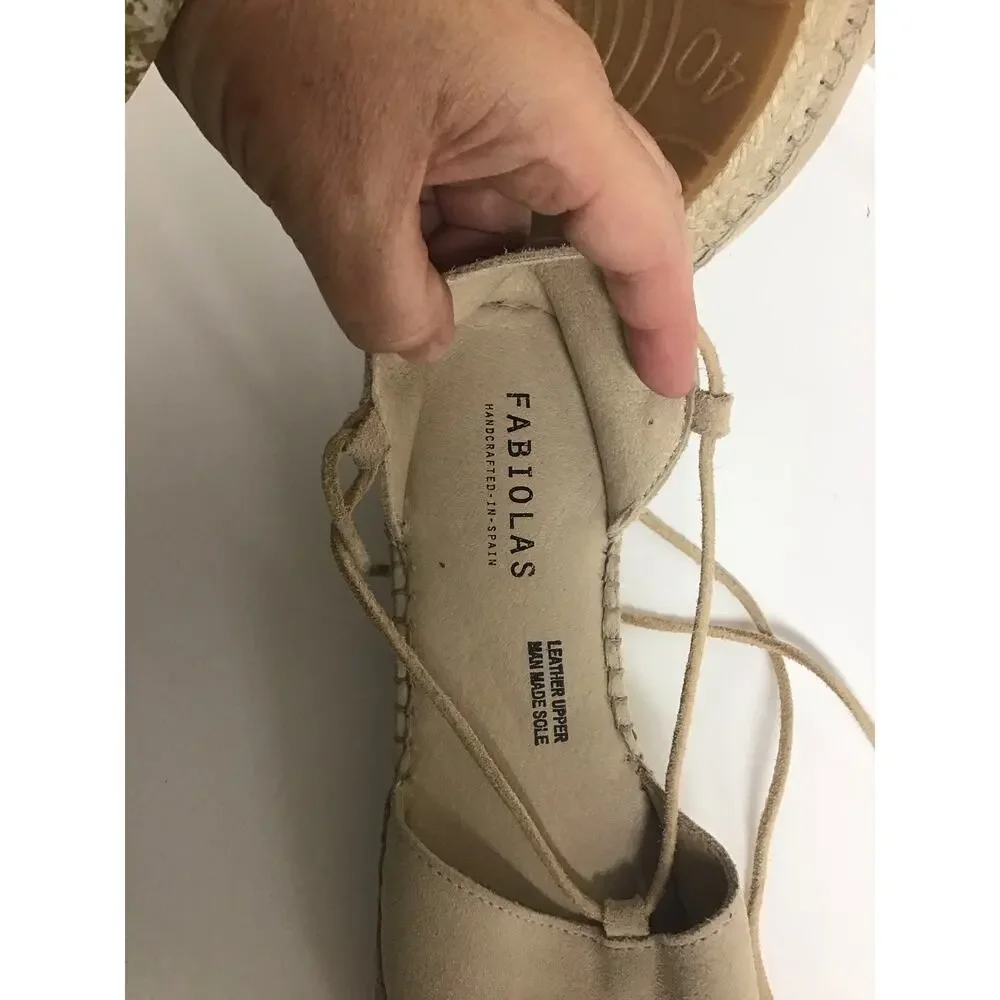 Fabiolas Tan‎ Sandals Women's EUR 40, US 9-9.5